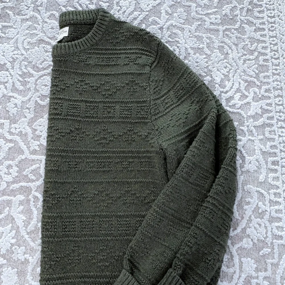 J. Crew Men’s Guernsey Stitch Cotton Sweater